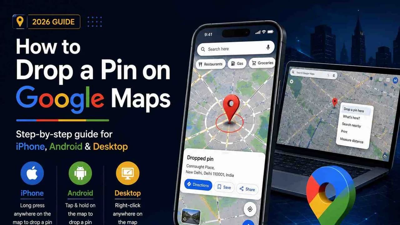 how to drop a pin on google map